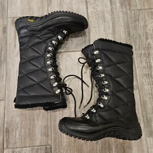 UGG Black Quilted Winter Boots